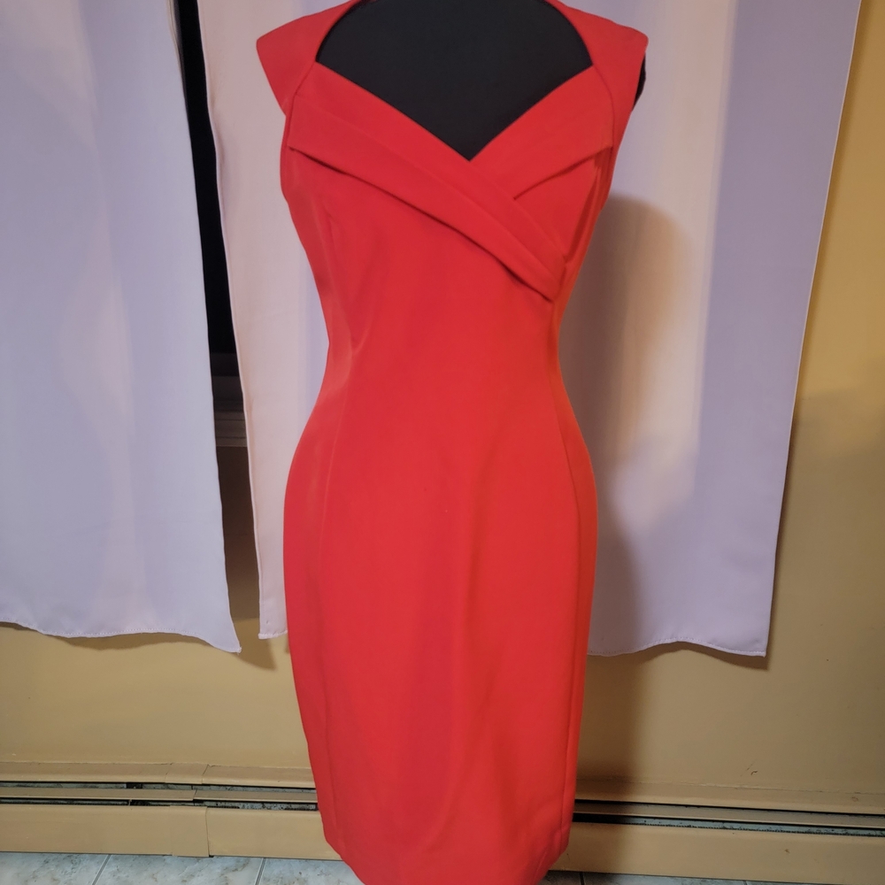 Chic Red Midi Dress